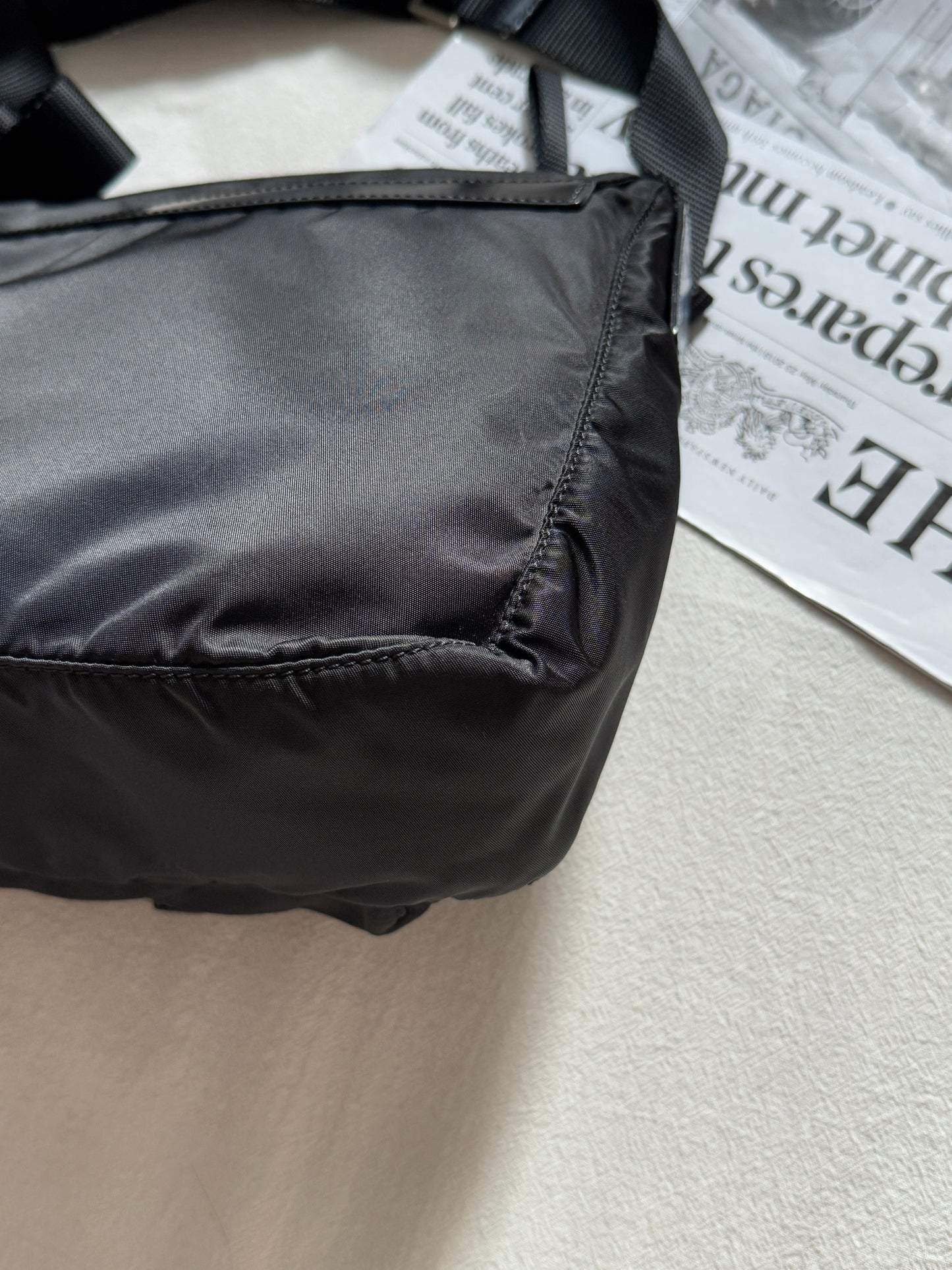 Vintage Prada nylon square bag