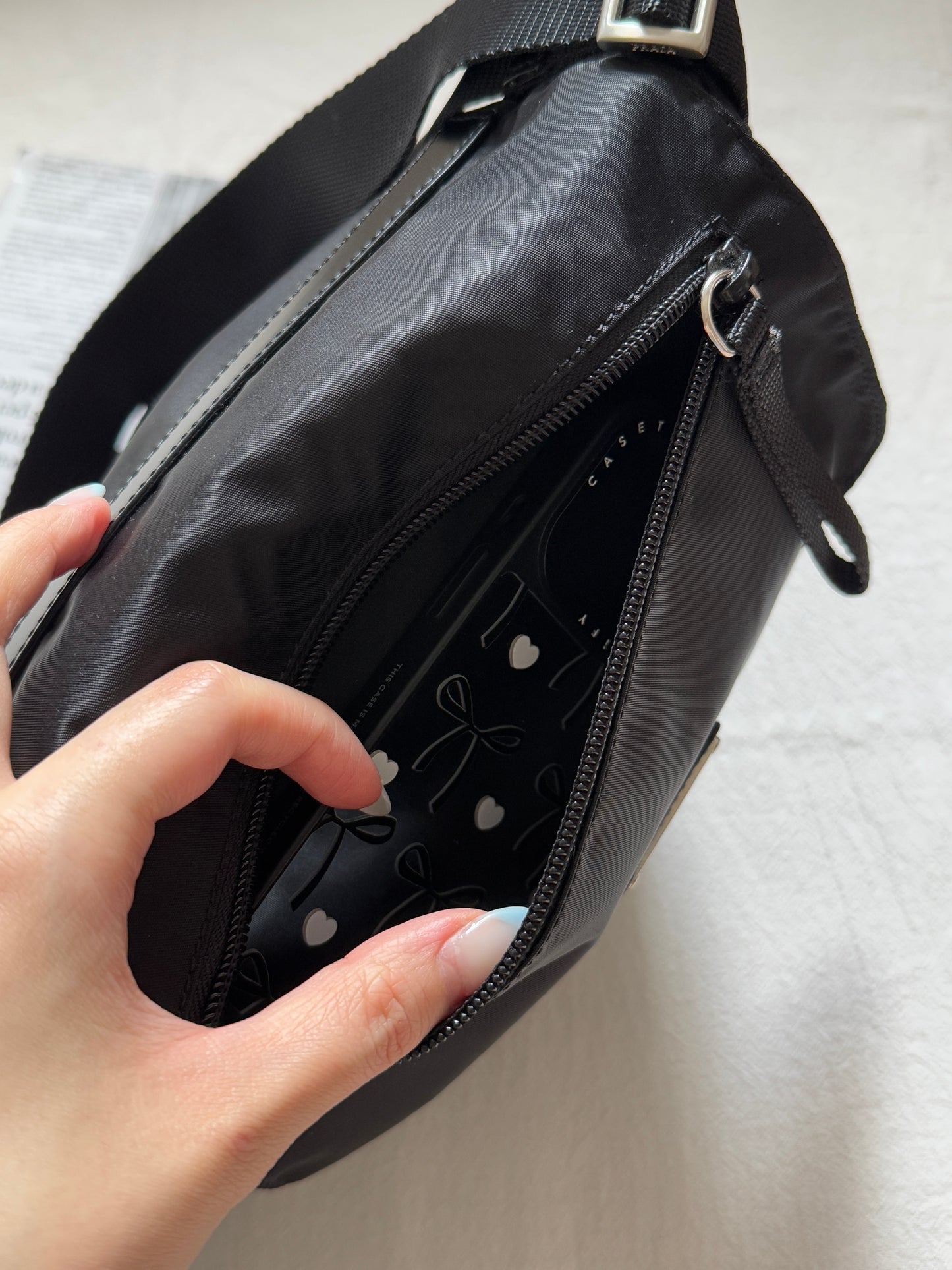 Vintage Prada nylon square bag