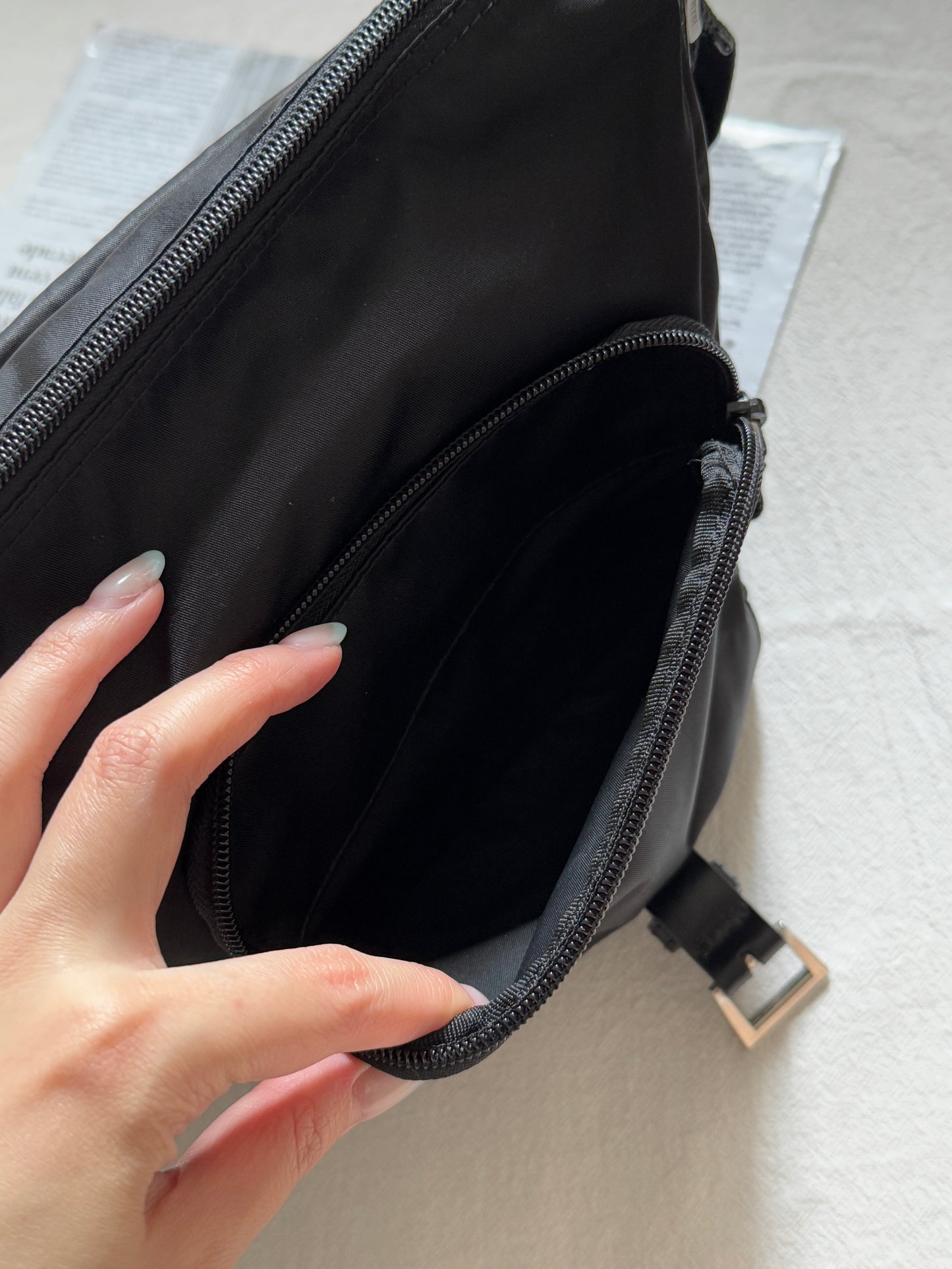 Vintage Prada nylon square bag