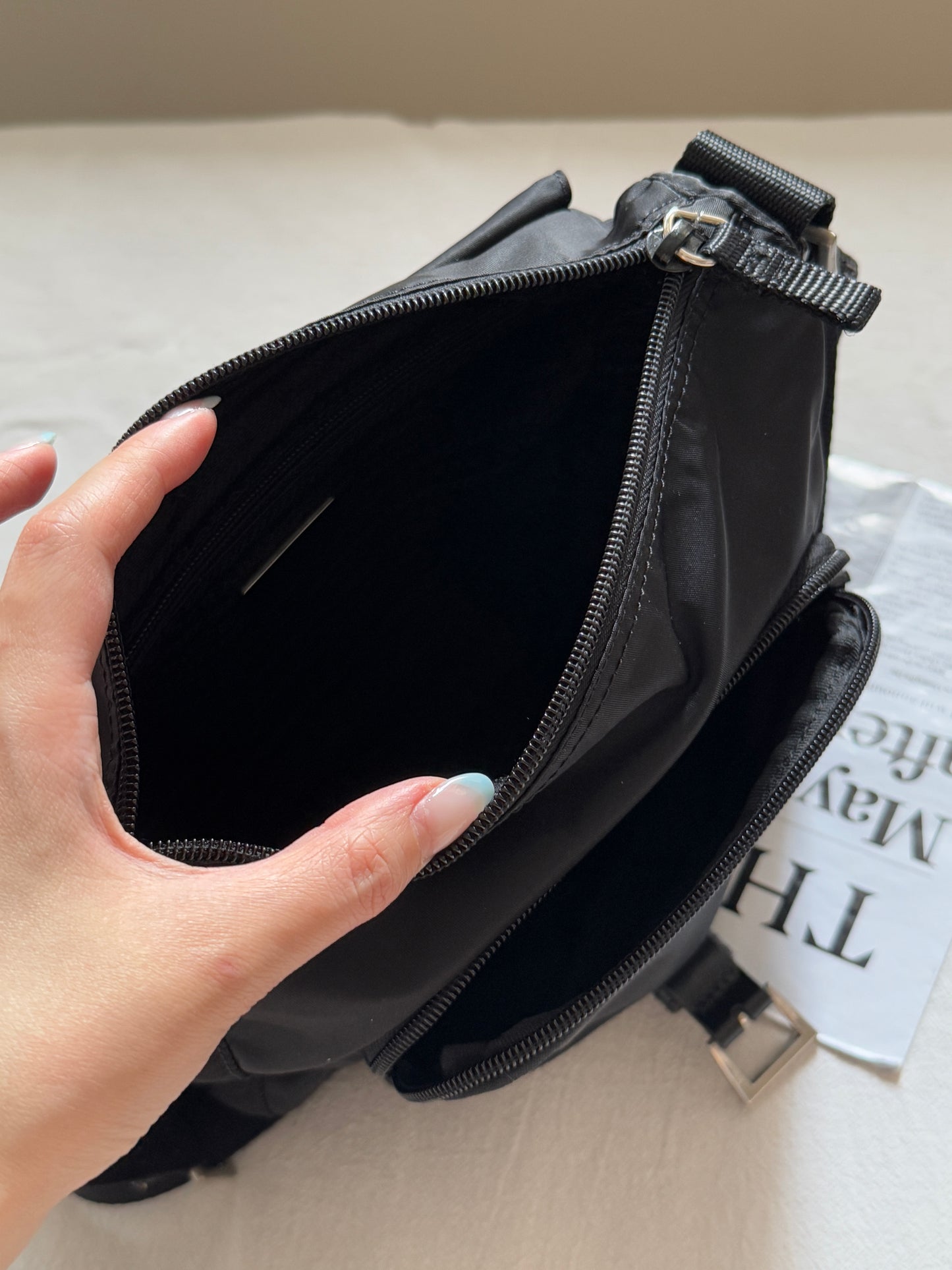 Vintage Prada nylon square bag