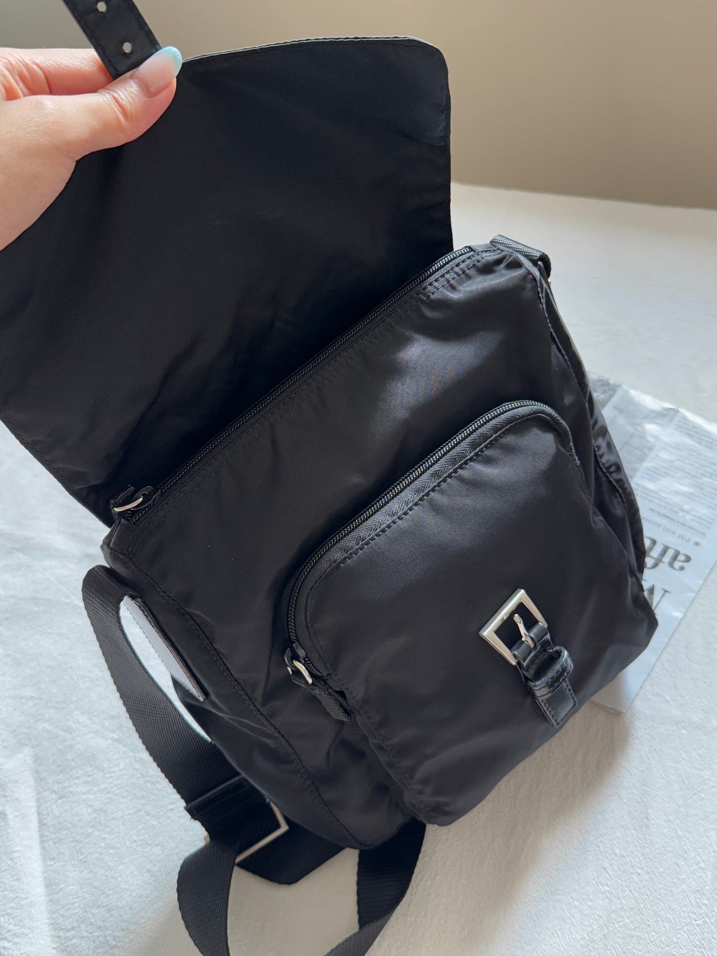Vintage Prada nylon square bag
