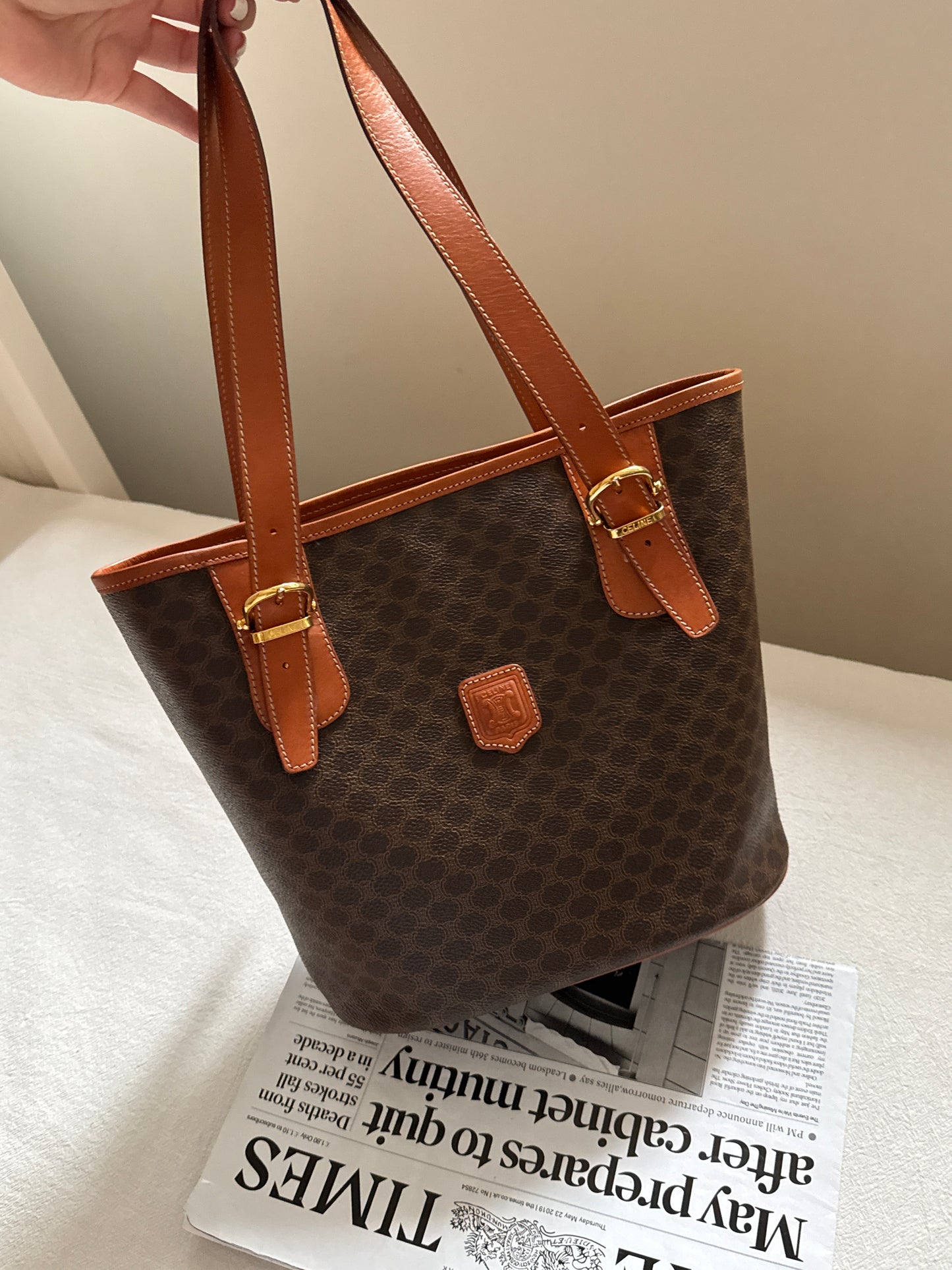 Vintage Celine macadam tote