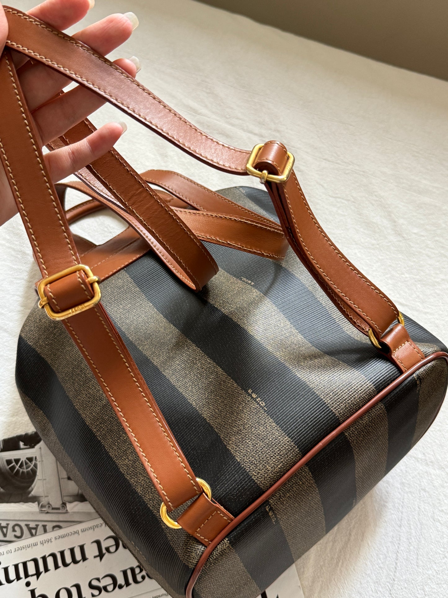 Vintage Fendi pequin small backpack🧸