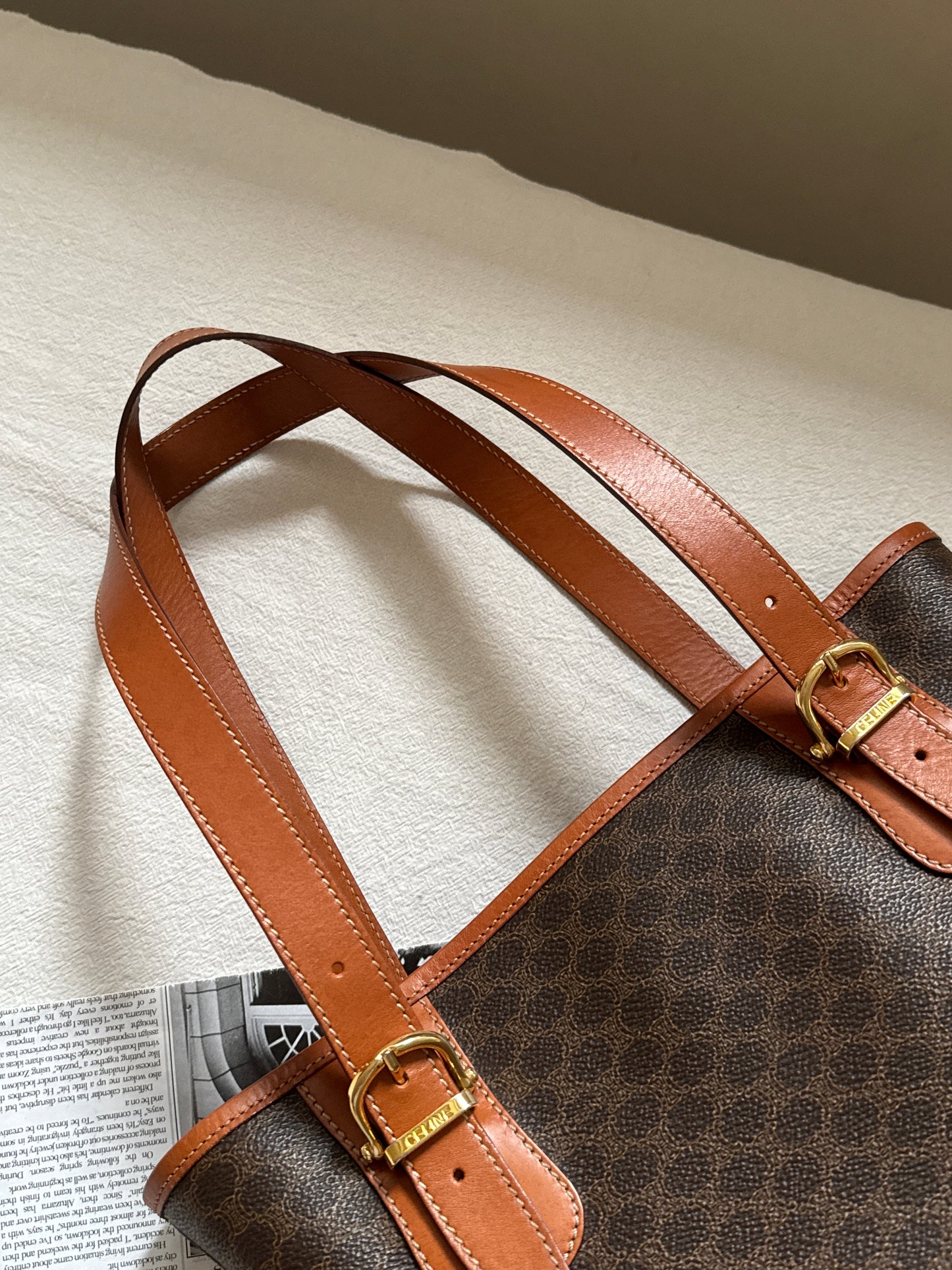 Vintage Celine macadam tote
