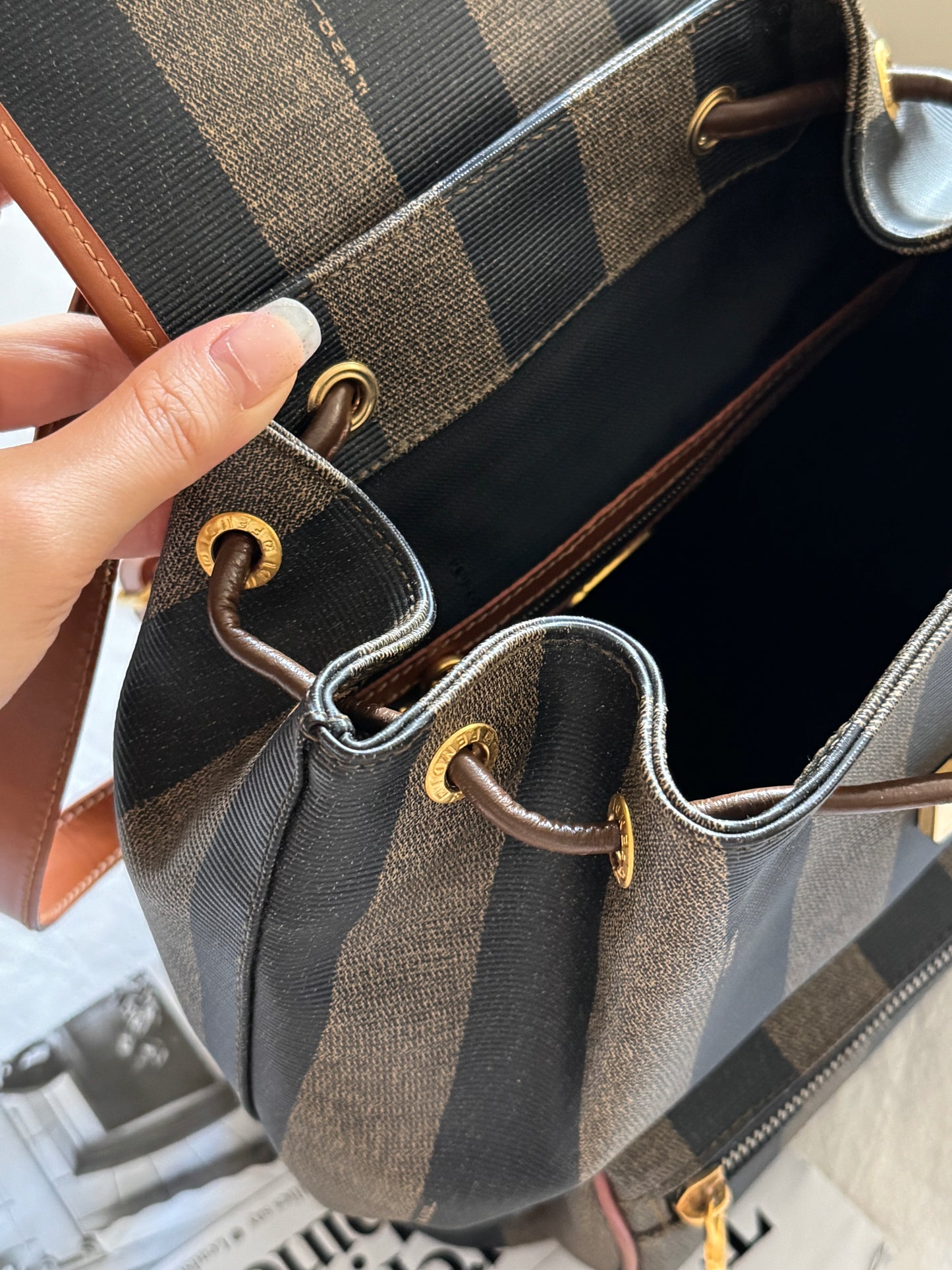 Vintage Fendi pequin small backpack🧸