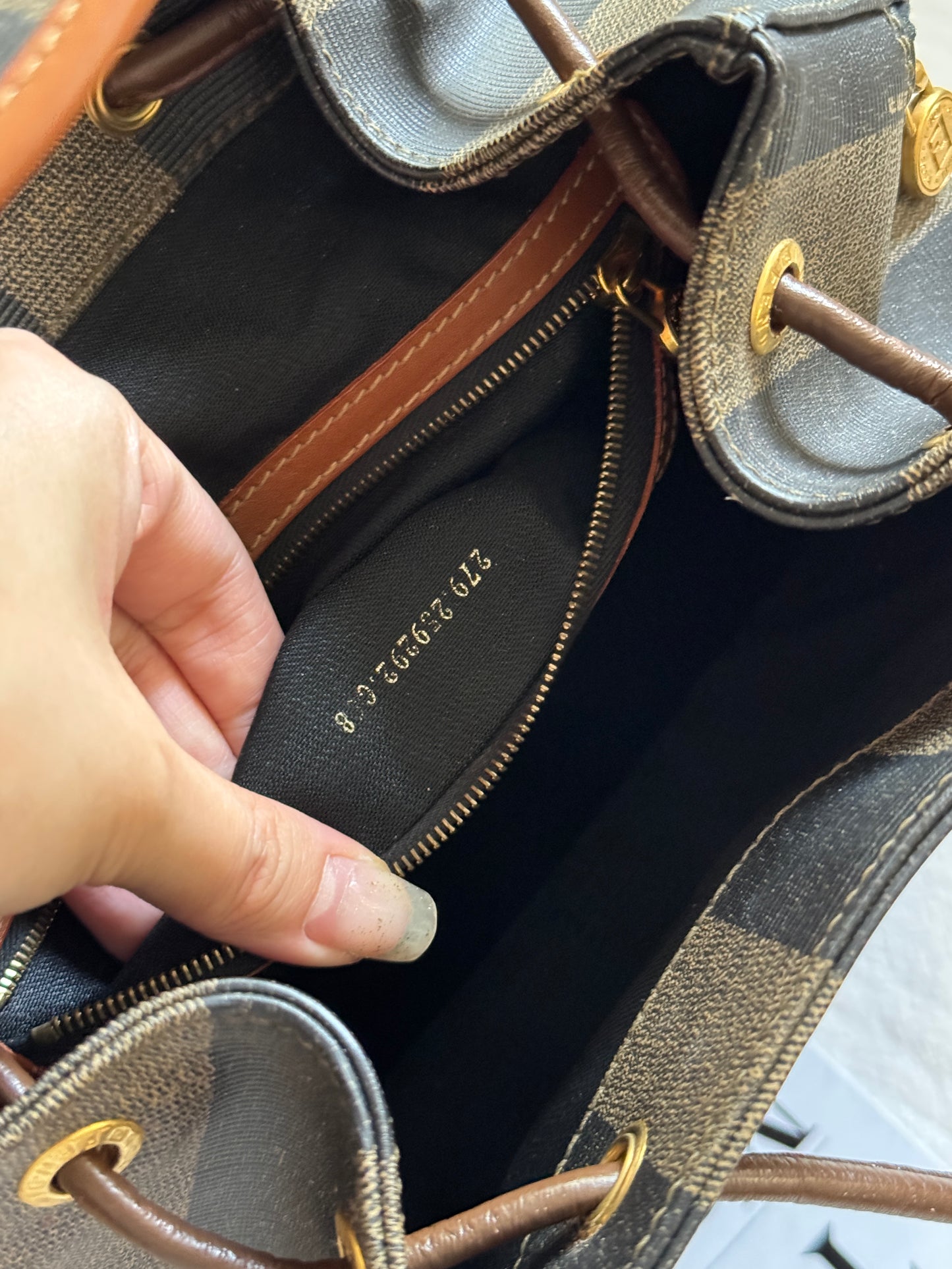 Vintage Fendi pequin small backpack🧸