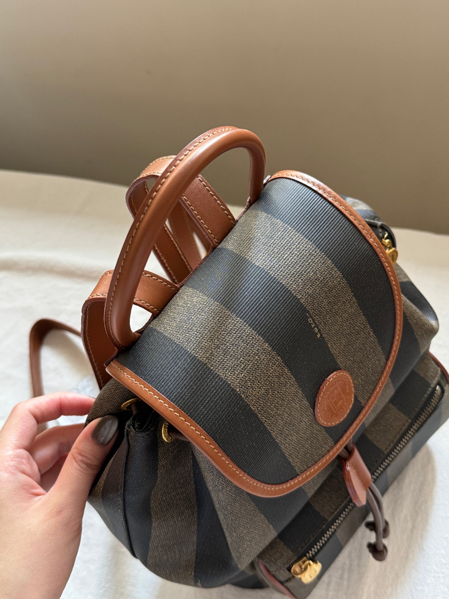 Vintage Fendi pequin small backpack🧸