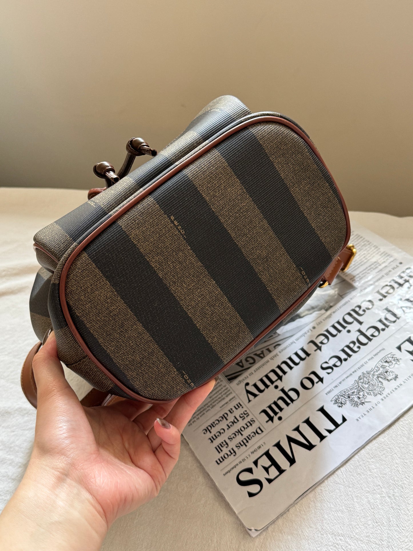 Vintage Fendi pequin small backpack🧸