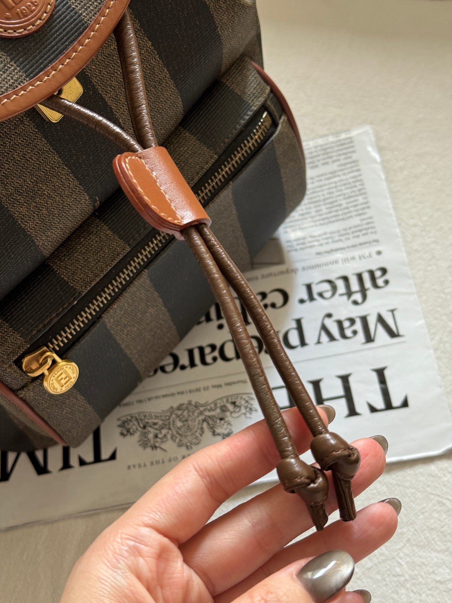 Vintage Fendi pequin small backpack🧸