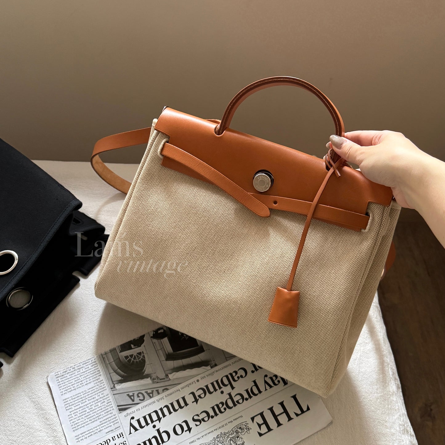 Vintage Hermes herbag 31🤎full set!