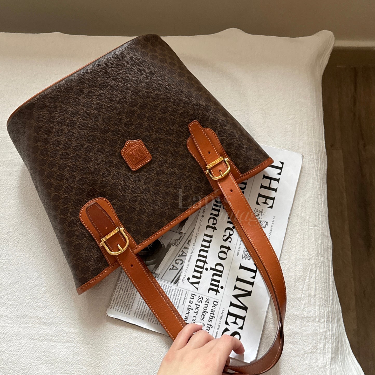 Vintage Celine macadam tote
