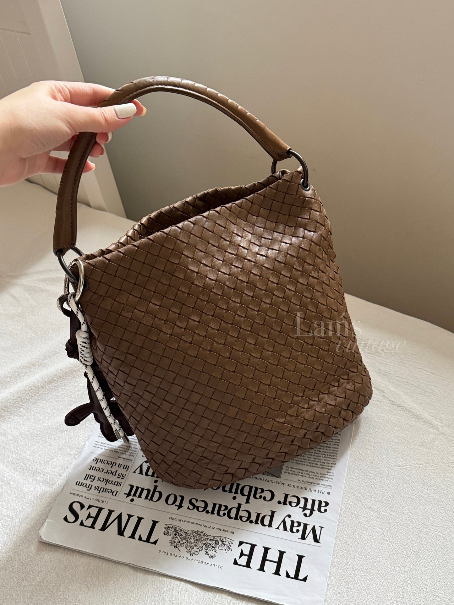 Vintage Bottega Veneta leather bucket🧺