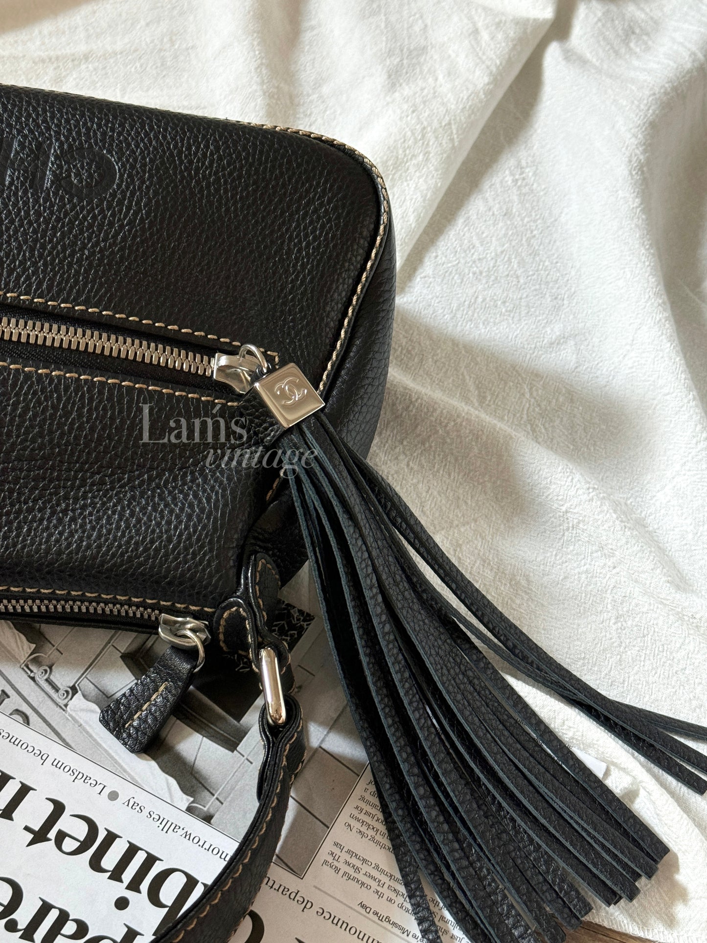 Full box set保存品! Vintage Chanel 流蘇hobo bag🕶️