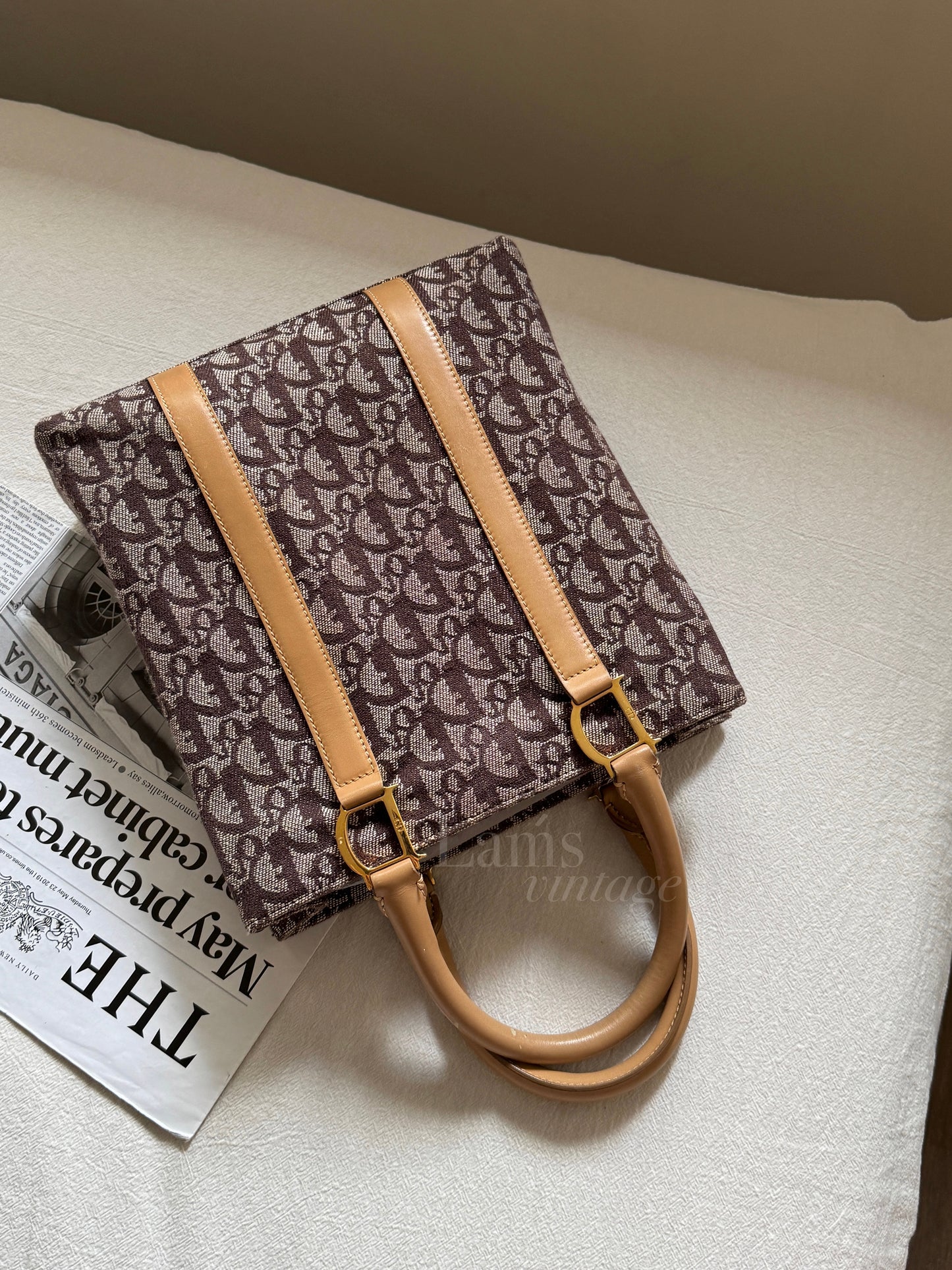Vintage Dior trotter tote bag🍷