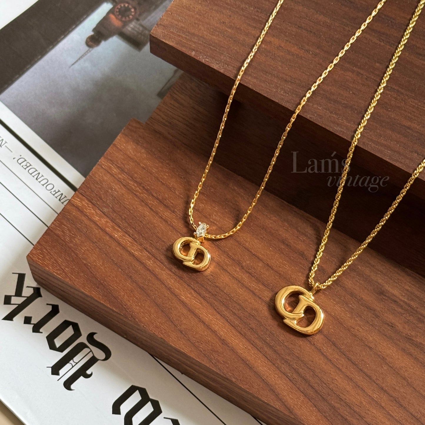 Vintage Dior CD necklaces💫