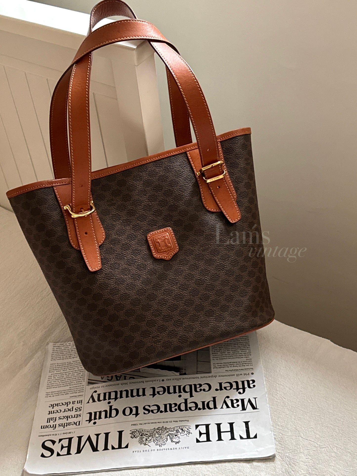 Vintage Celine macadam tote
