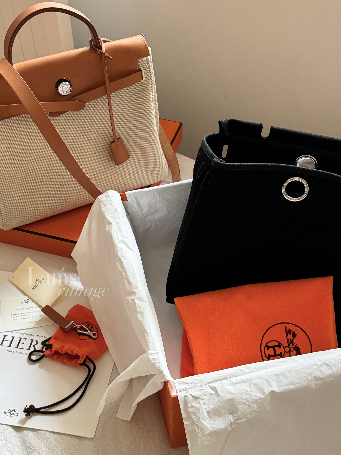 Vintage Hermes herbag 31🤎full set!