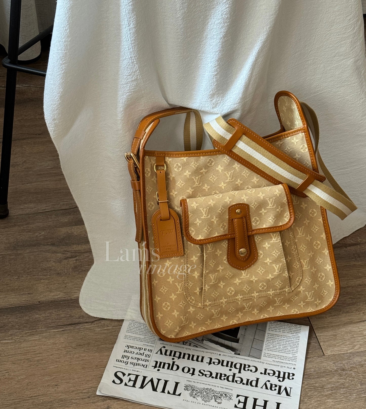 Vintage Louis Vuitton 奶茶牛仔crossbody bag