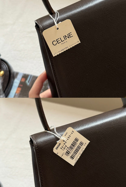 Vintage Celine triomphe 2-way top handle bag🌟