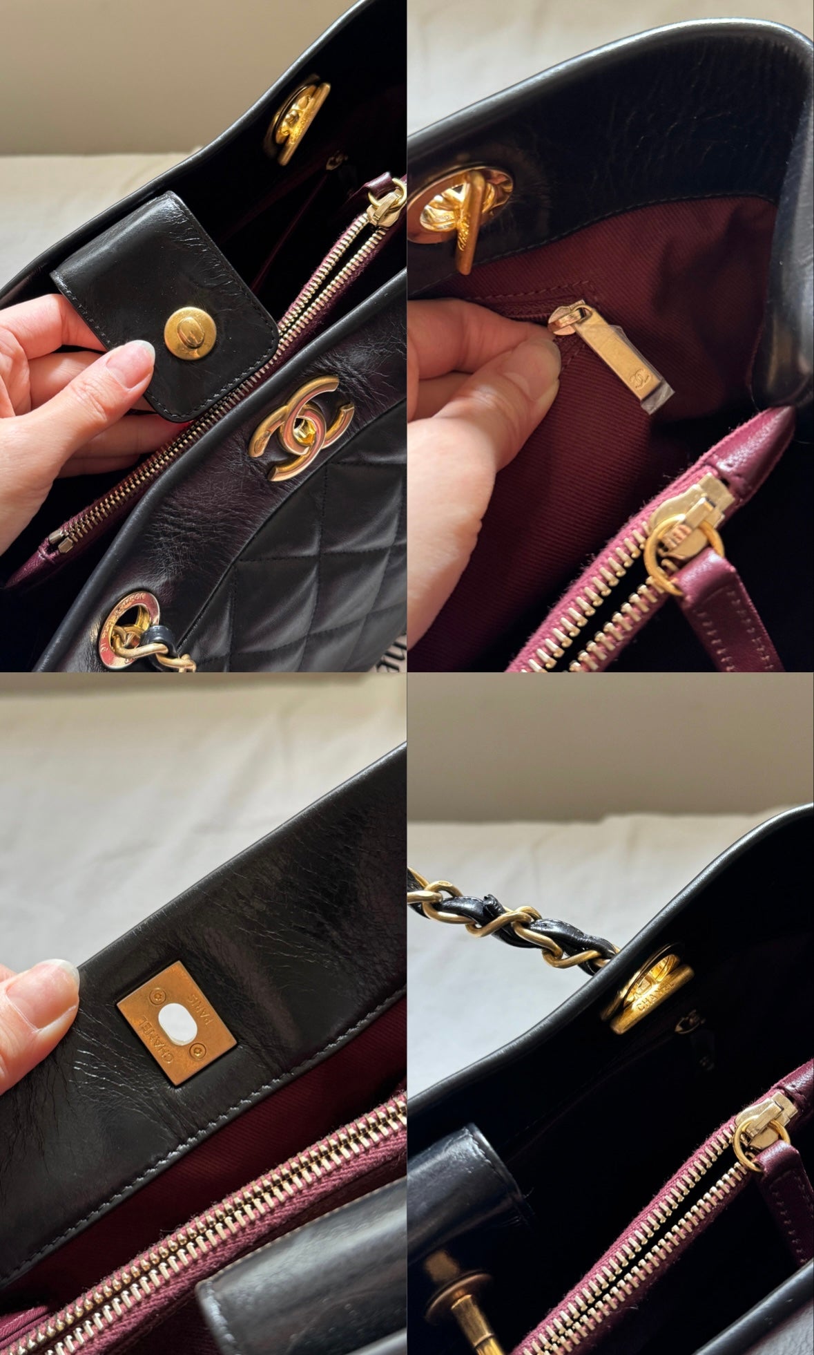 Vintage Chanel calfskin tote bag💫