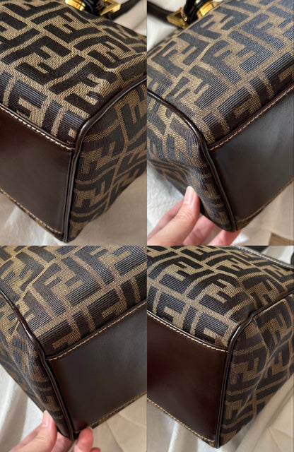 Vintage F e n d i 金扣✨zucca square bag