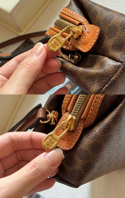 Vintage Celine macadam mini pouch
