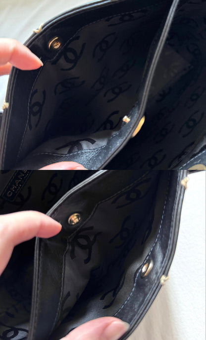 Vintage Chanel calfskin vivian tote