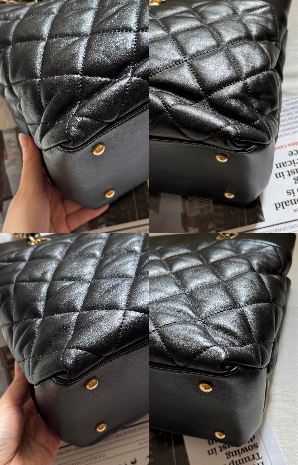 Vintage Chanel calfskin tote bag💫