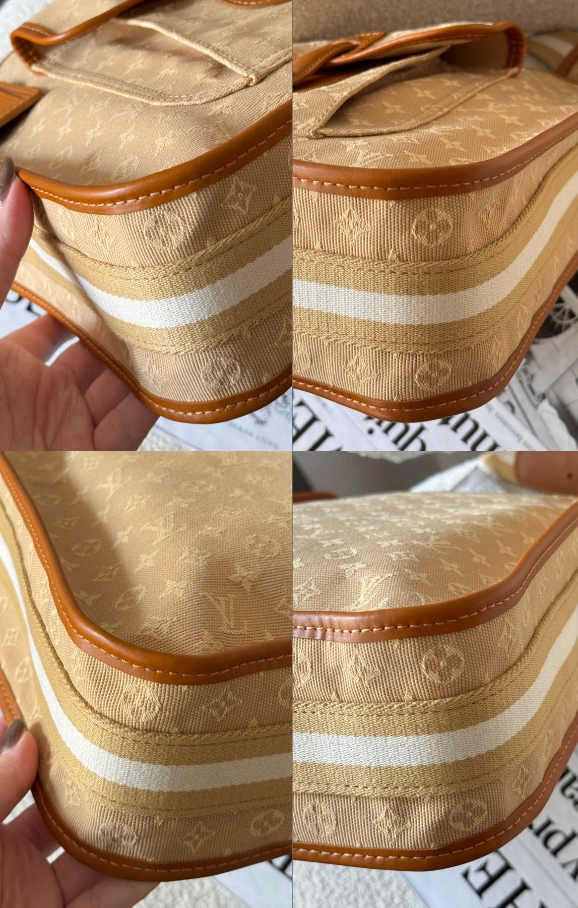 Vintage Louis Vuitton 奶茶牛仔crossbody bag