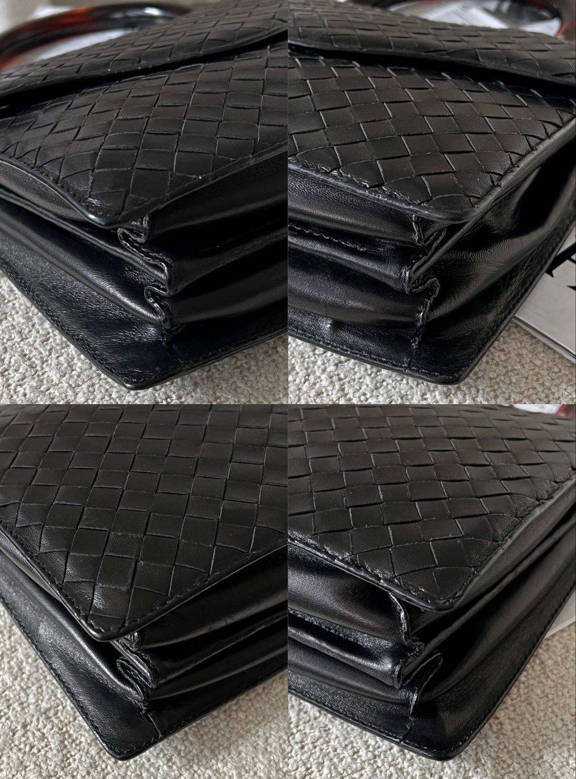 Vintage Bottega Veneta 玳瑁kelly bag