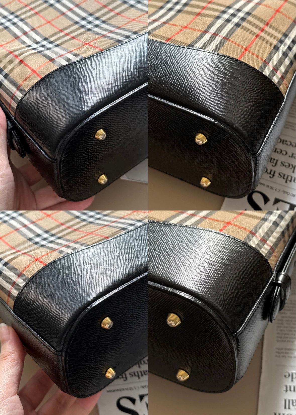 Vintage Burberry 戰馬格紋shoulder bag🪐