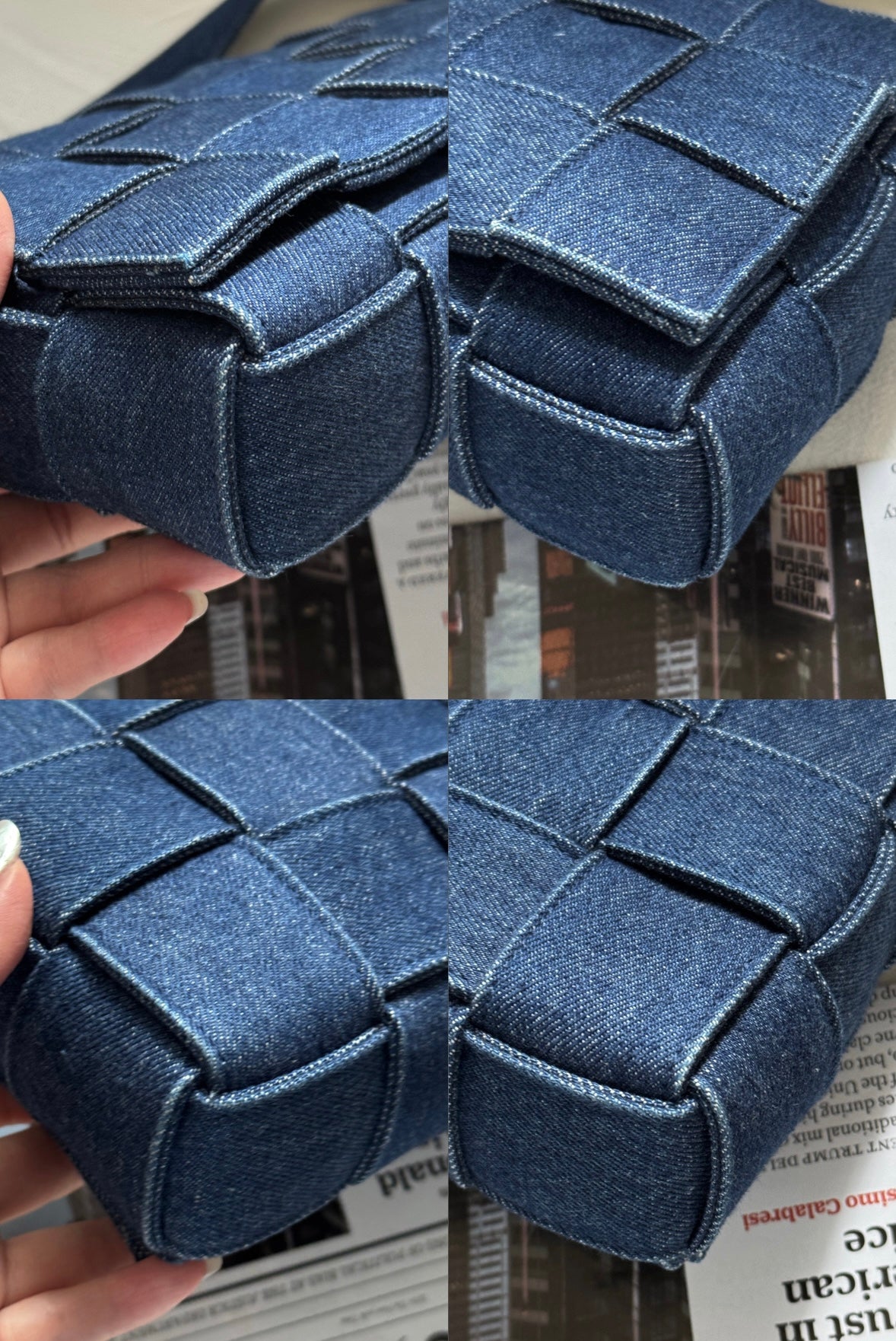 Pre-owned Bottega Veneta denim cassette crossbody