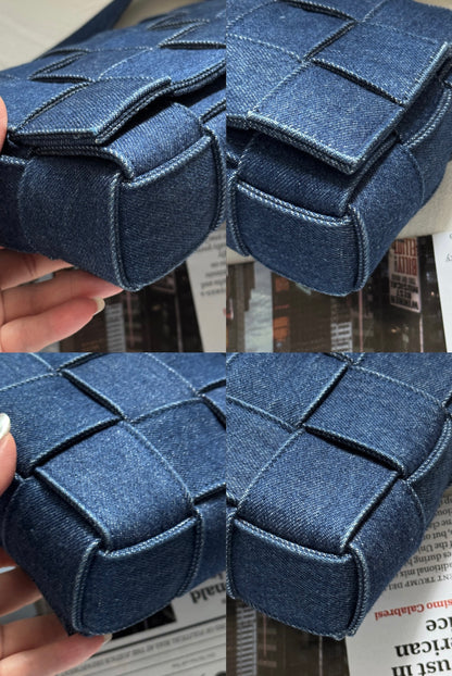 Pre-owned Bottega Veneta denim cassette crossbody