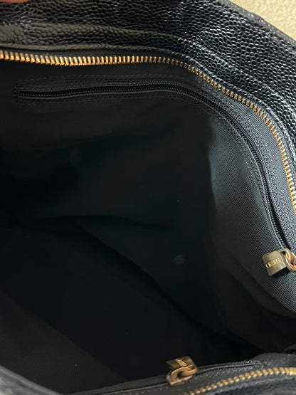Vintage Chanel caviar calfskin tote