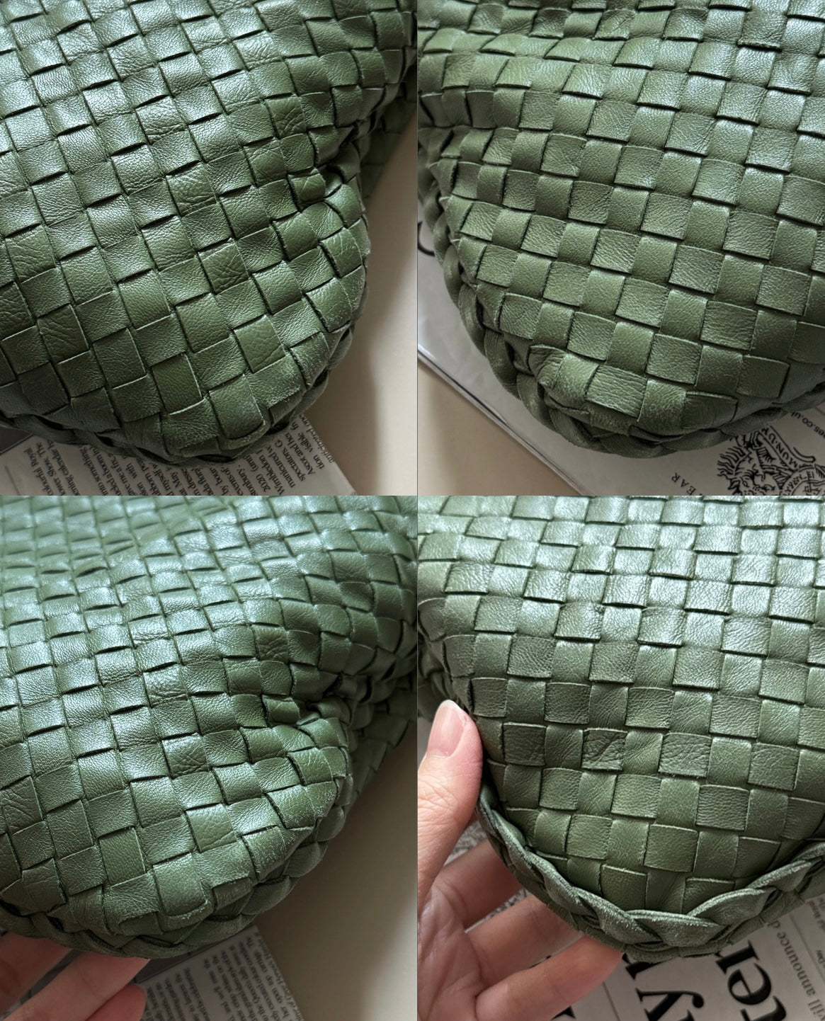 Vintage Bottega Veneta intrecciato olive hobo🍸