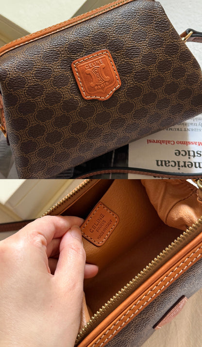 Vintage Celine macadam mini pouch