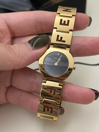 Vintage Fendi gold watch