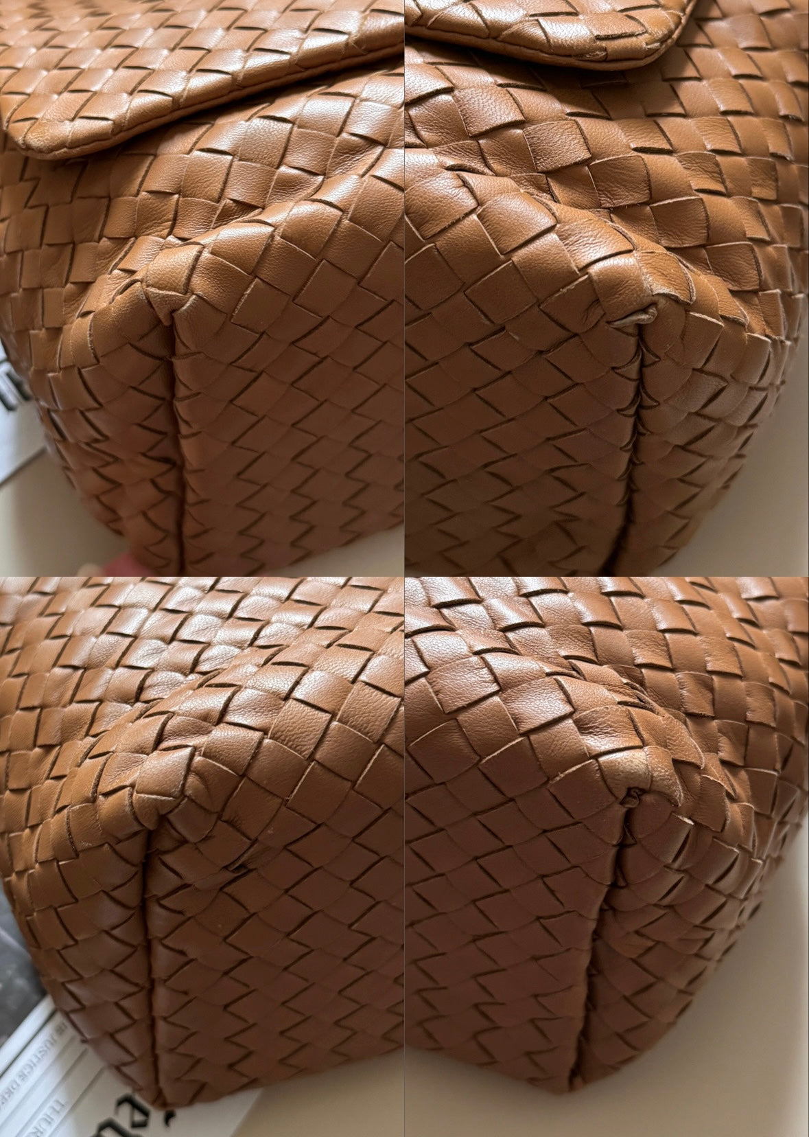 Vintage Bottega Veneta leather flap bag🧸