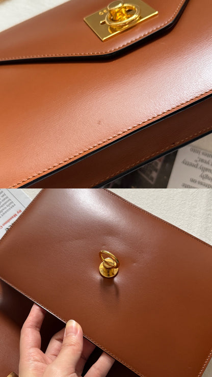 Vintage Celine leather envelope 2-way