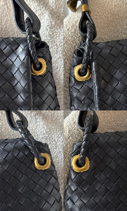 Vintage Bottega Veneta flap hobo bag