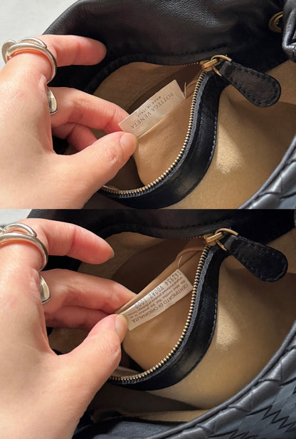Vintage Bottega Veneta flap hobo bag