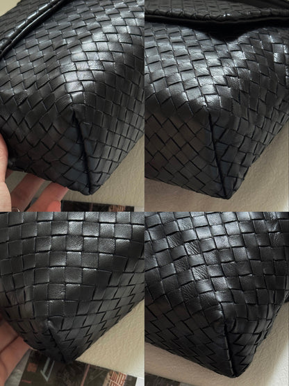 Vintage Bottega Veneta flap hobo bag