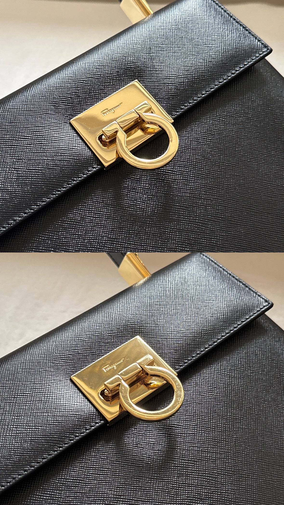 Vintage Salvatore Ferragamo黑金博物館包🪐