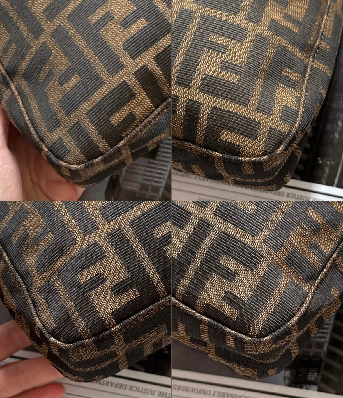 Vintage Fendi zucca square baguette 🥖