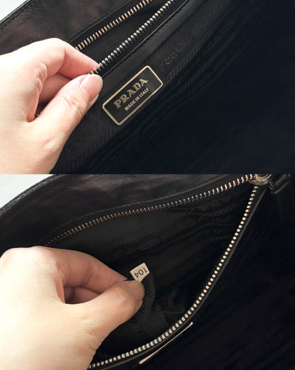 Vintage Prada nylon leather baguette🥖