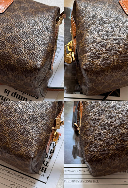 Vintage Celine macadam mini pouch