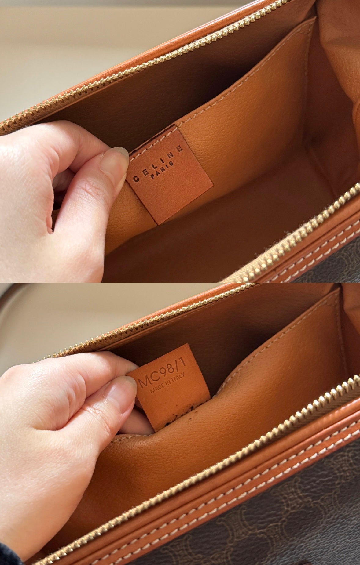Vintage Celine macadam pouch🪐