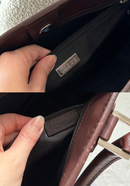 Vintage Loewe 2-way leather bag