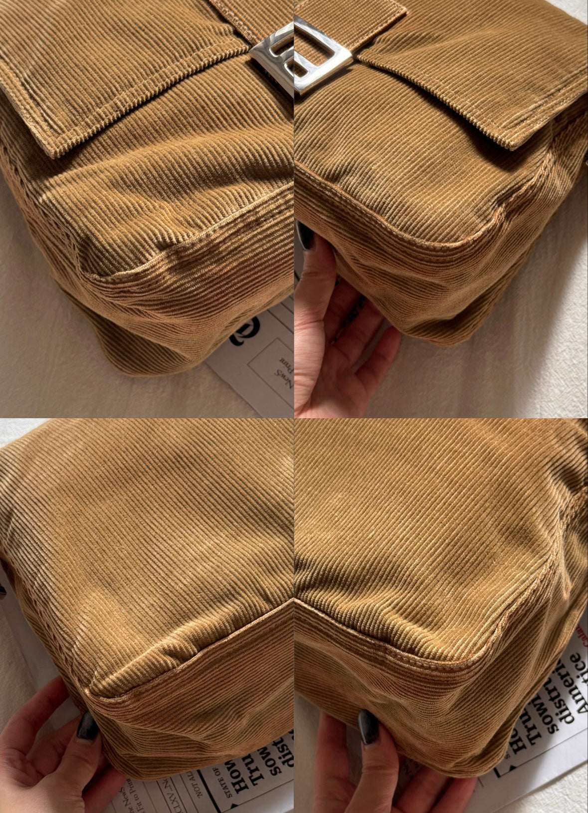 Vintage Fendi 燈芯絨大法棍🍪