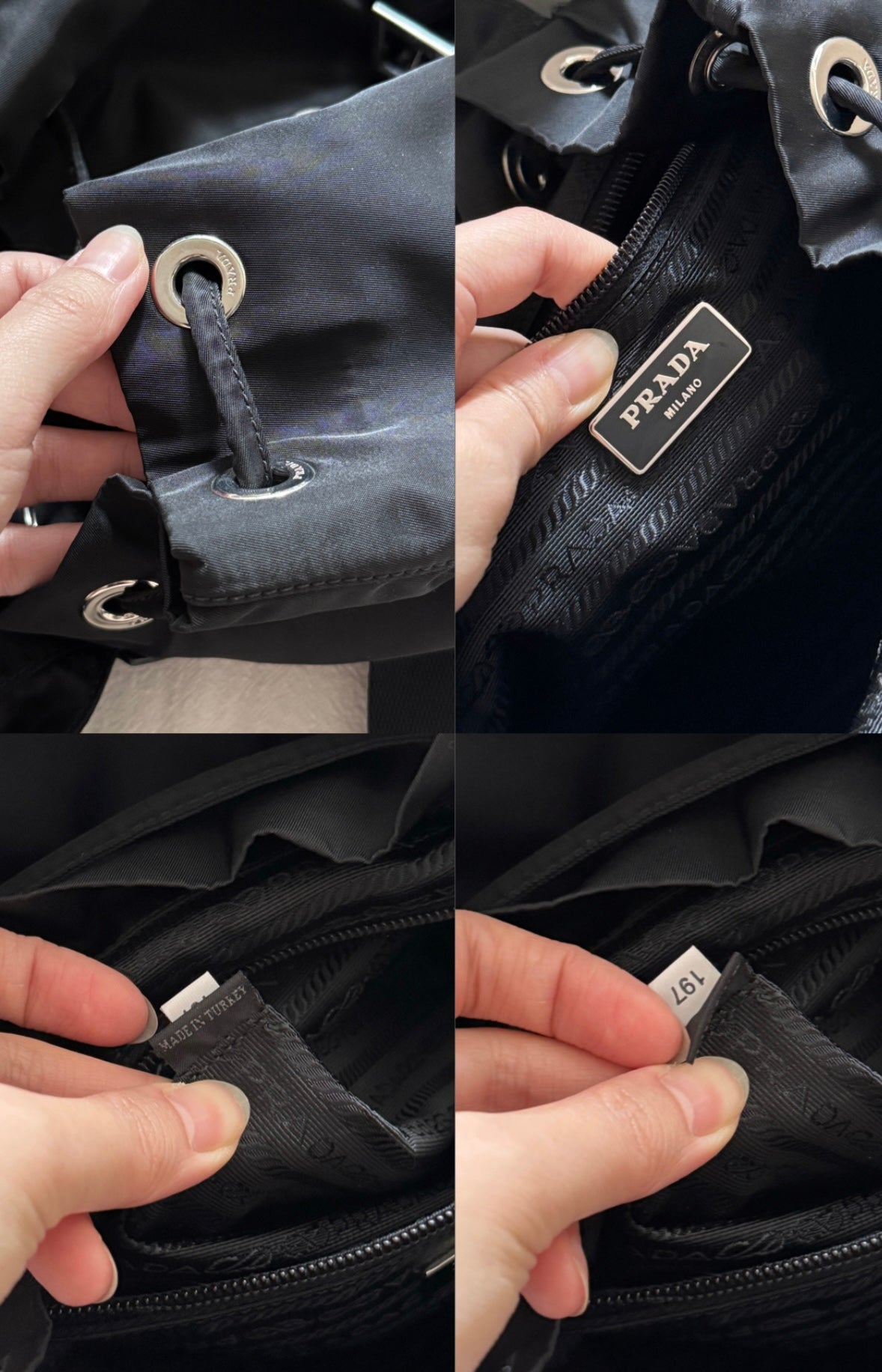 Vintage Prada double pocket backpack🪐